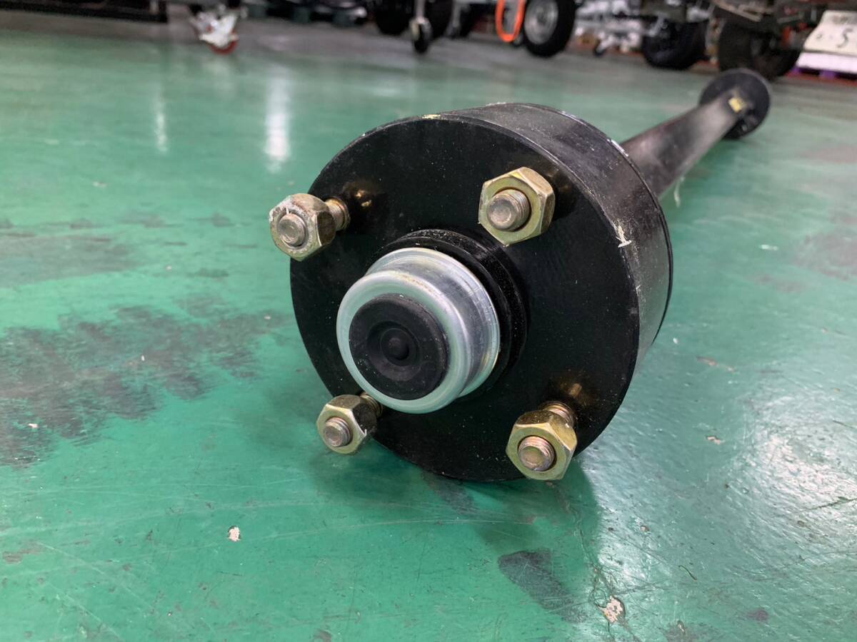 41 unused long-term storage for trailer car axis housing total length 157.5cm 4 hole hub attaching PCD114.3 liquidation goods 