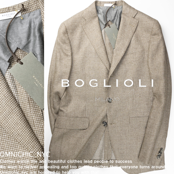 史上最も激安】 □新品15万【BOGLIOLI】PRESTON 贅沢シルク混極上の
