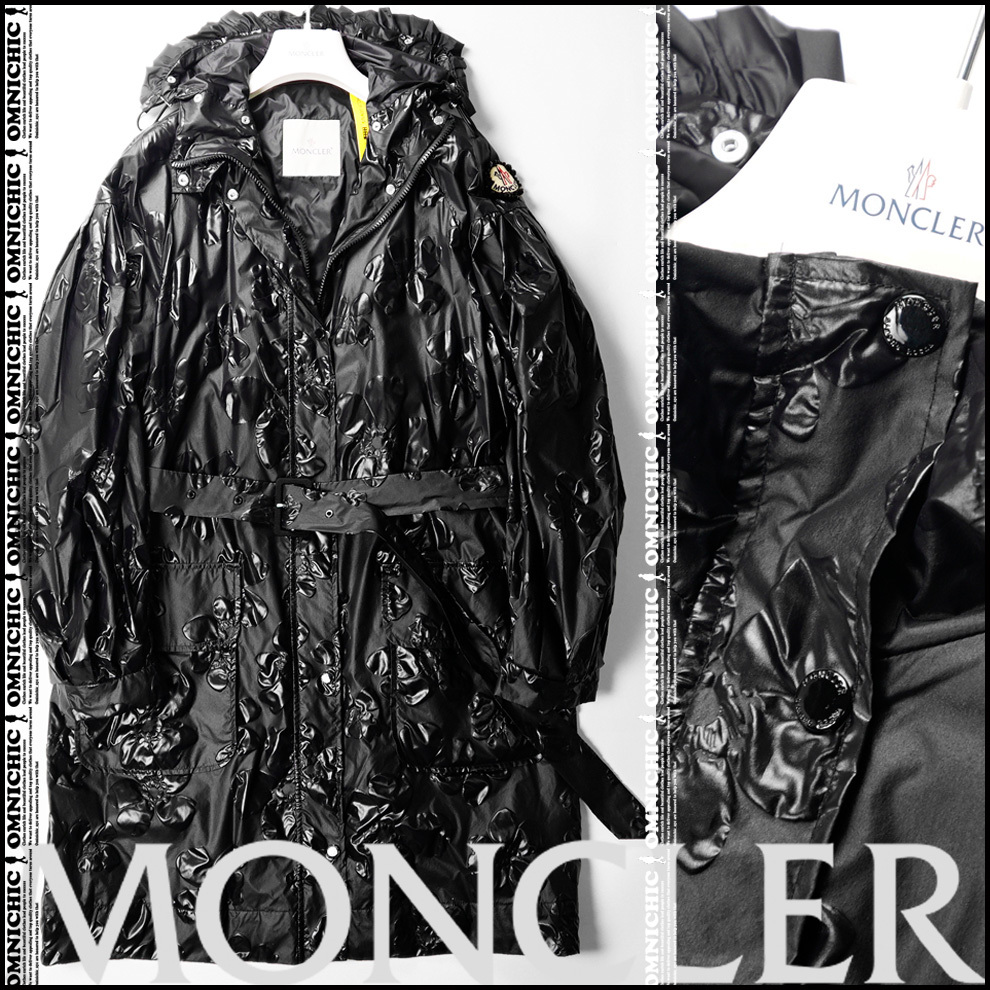 安心の国内正規品■新品229,900円【4 MONCLER SIMONE ROCHA】モンクレールジーニアスシモーネロシャ花柄フリルAライントレンチコート0/S_画像1