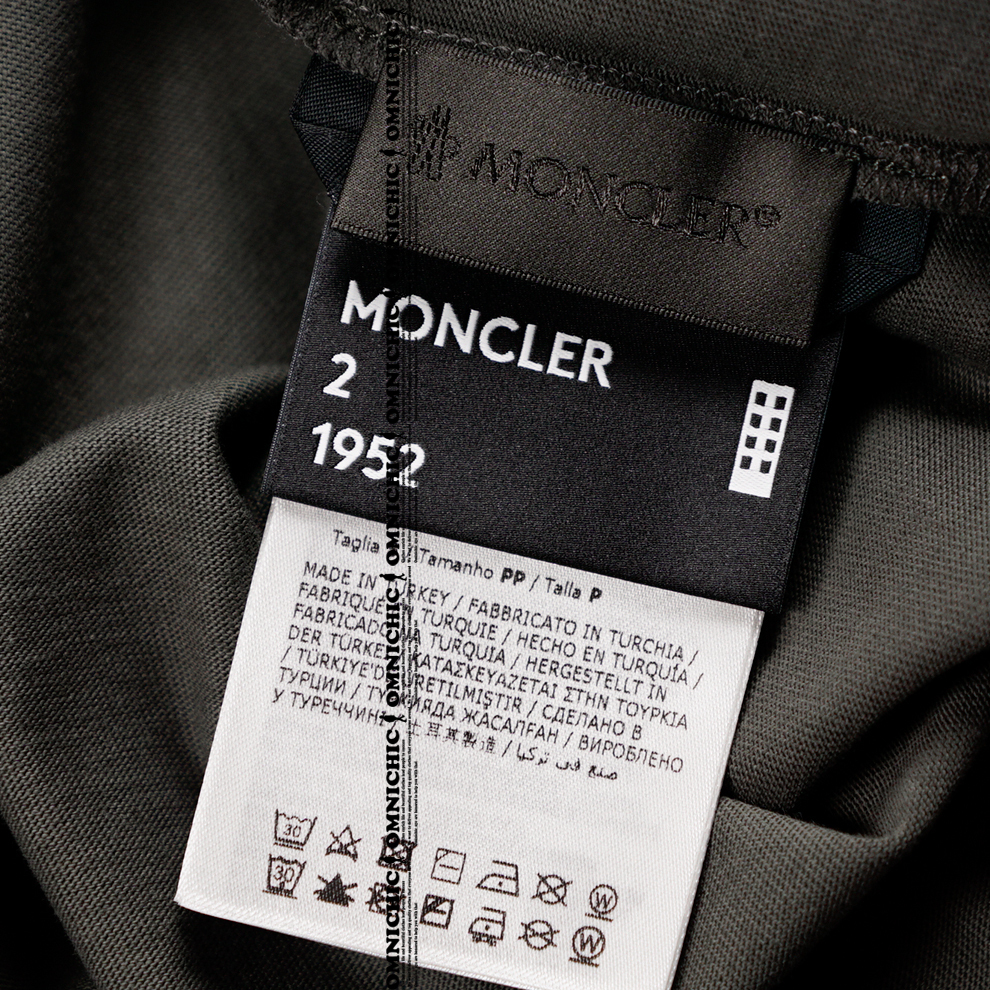 安心の国内正規品■人気のビックロゴプリント【2 MONCLER GENIUS 1952 】モンクレールジーニアス清潔感抜群アッシュ色ロンTシャツM/長袖_画像10