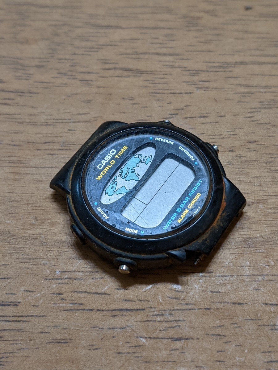 IY1694 CASIO W-60U デジタル腕時計/デジタルウォッチ/腕時計/ビンテージ/1980年代製造/メンズ/カシオ 動作未確認 現状品 JUNK 送料無料