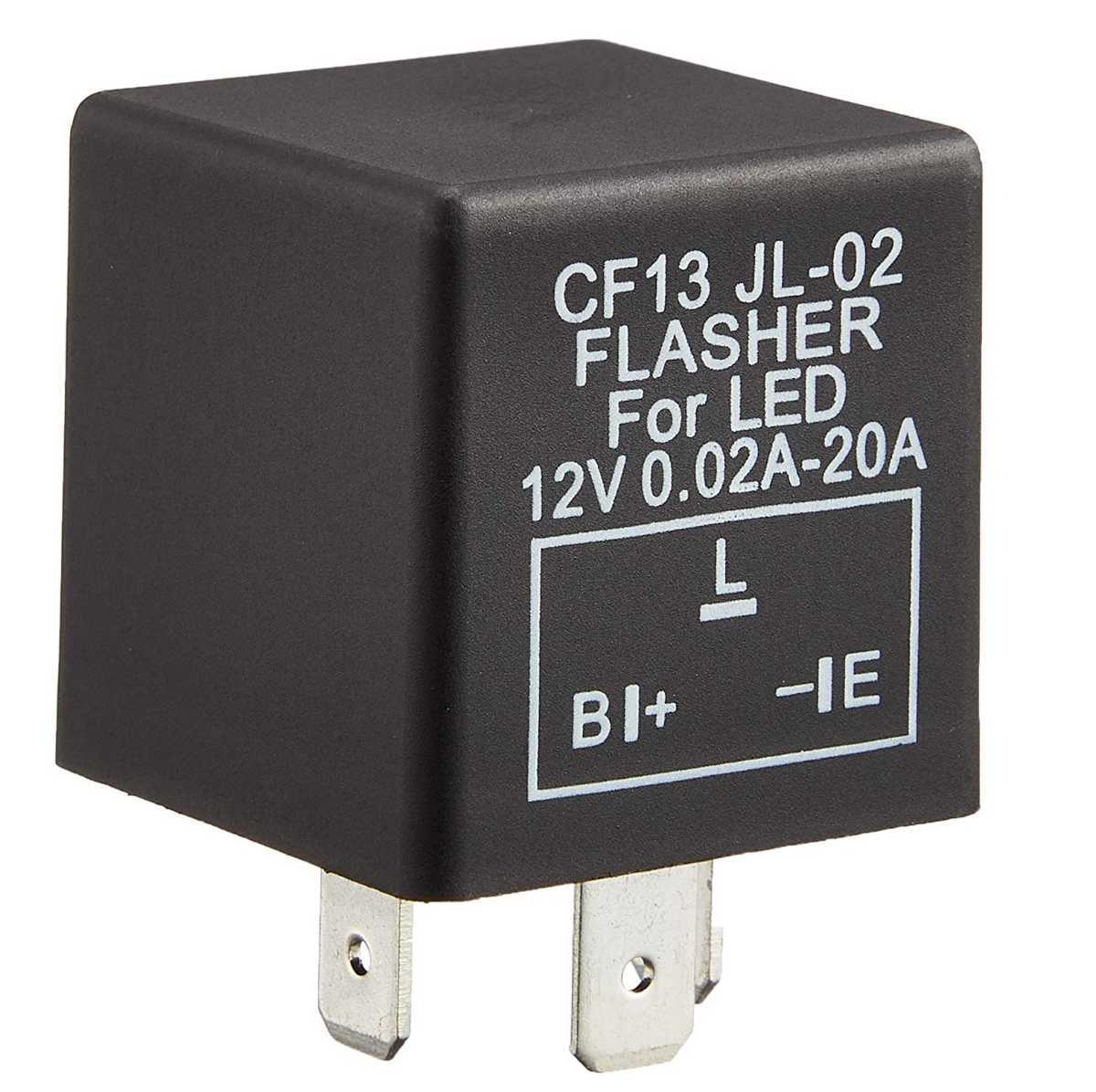 送料無料 CF13 12V LED対応 IC ウインカーリレー 3ピン ハイフラ防止 カチカチ音有り C92の画像1