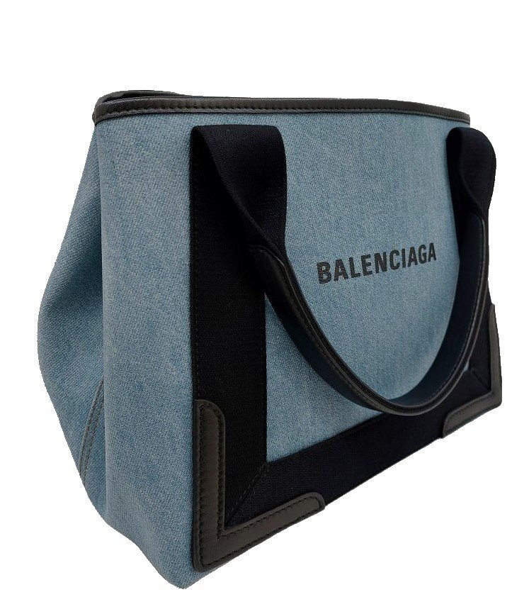 未使用品！BALENCIAGA【バレンシアガ】339933 NAVY CABAS/ネイビー カバ S スモール ハンドバッグ トートバッグ （4548）_画像5