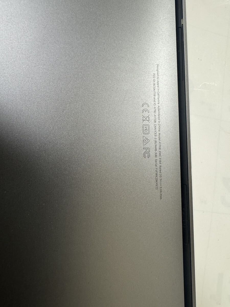 Apple MacBook Pro Mid 2017 13インチ SSD 128GB スペースグレイ。3.1MHz。ジャンク_画像6