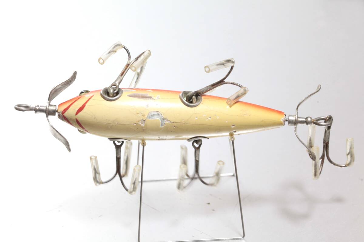 希少 20s Heddon Dowagiac Minnow #150 1 ヘドン ドワジャックミノー #150 フルーガー シェイクスピア サウスベンド クリークチャブ_画像4