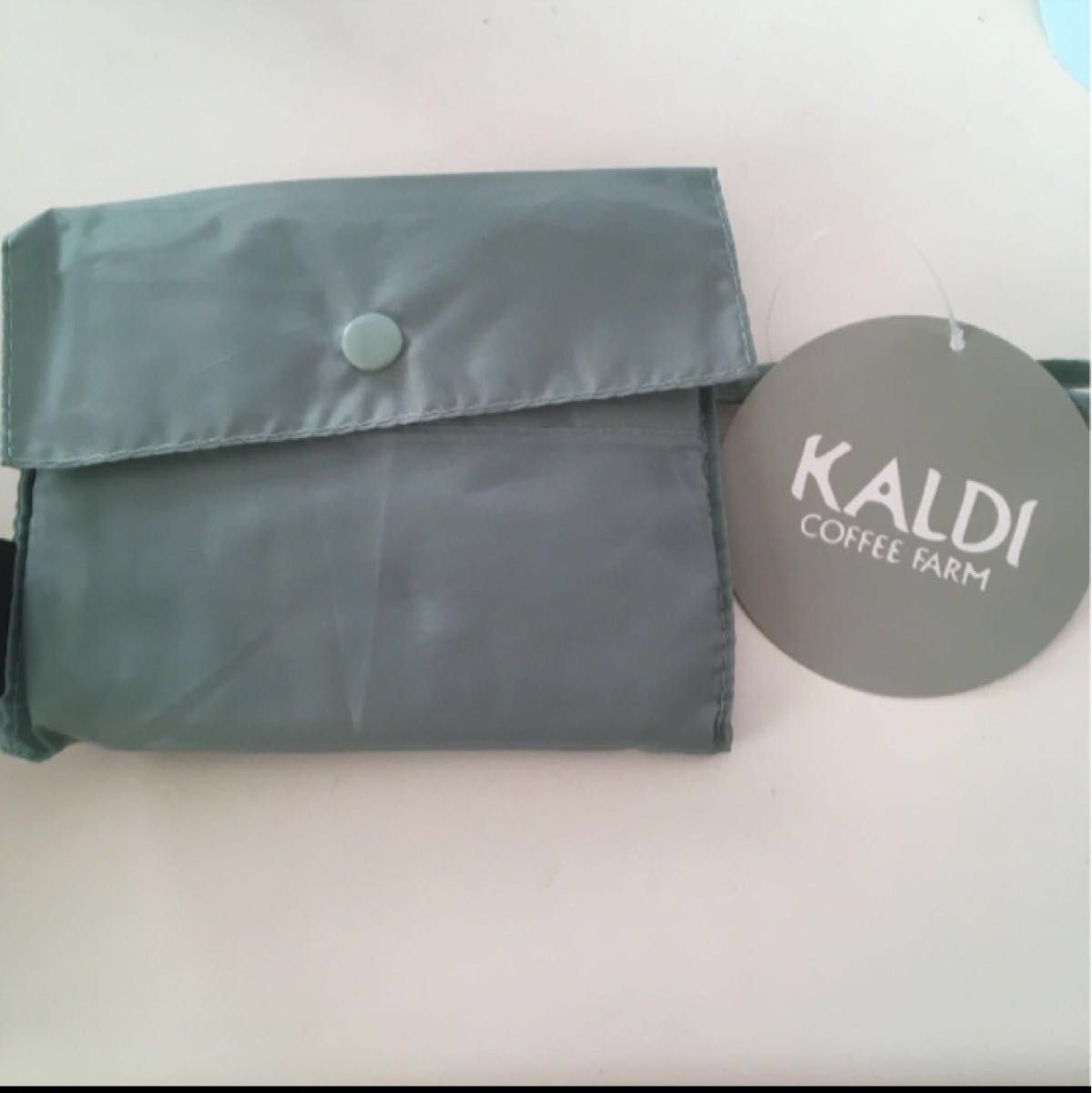 KALDI カルディ カルディオリジナルエコバッグ エコバッグ　ショッピングバッグ　折りたたみバッグ　セージグリーン