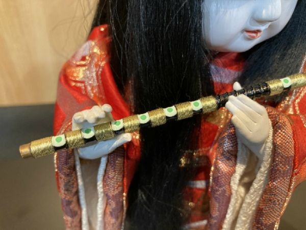 【日本人形】桜山作 道成寺　能人形②検)伝統工芸 和人形 美人人形 置物 京人形 郷土玩具 舞踊 インテリア 雛人形_画像5