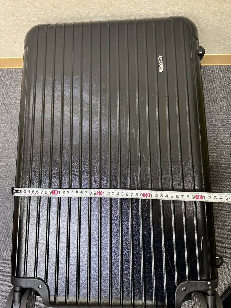 【EKA-8587AT】1円スタート RIMOWA サルサ リモワ キャリーバッグ ４輪 中古品 大容量 ブラック 高級品 海外旅行 ビジネス 出張 飛行機の画像4