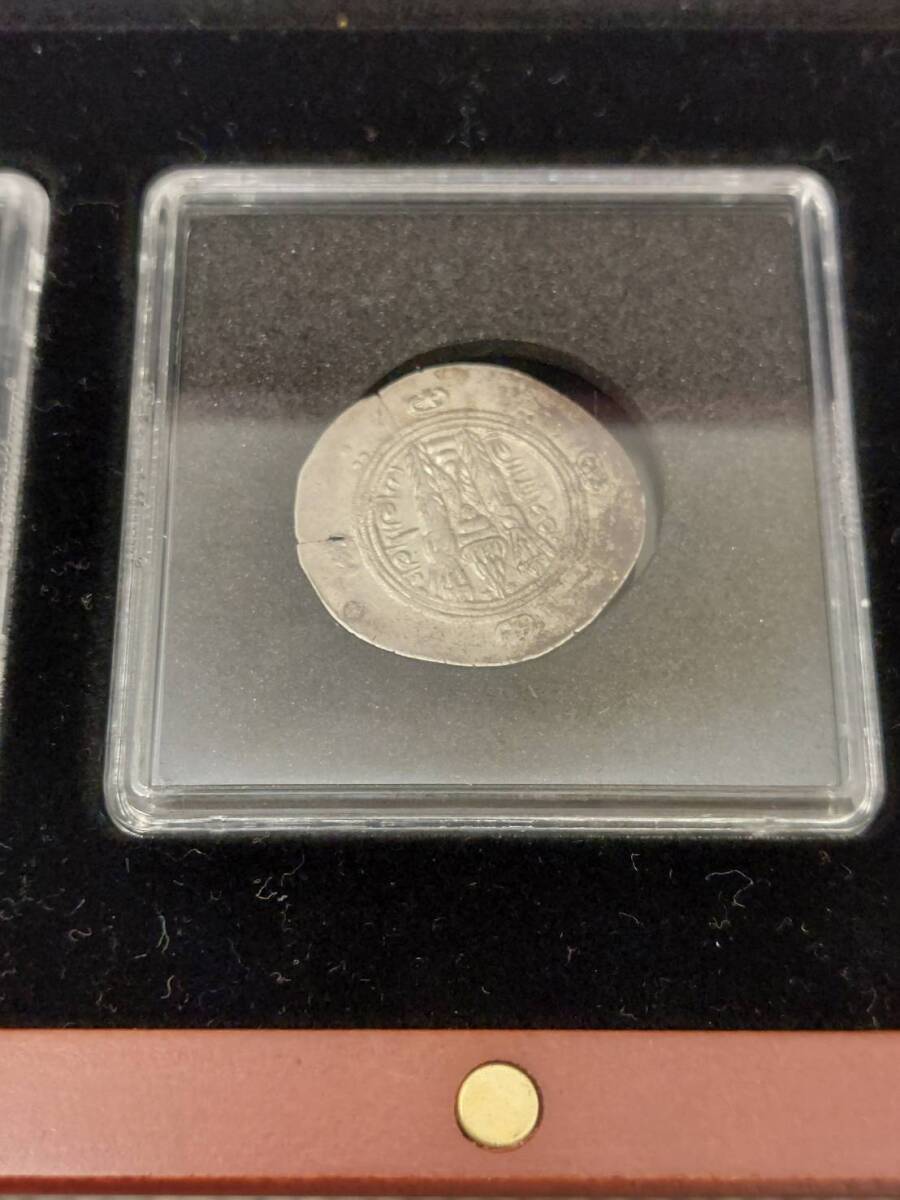 [RSA-3237] 1 иен старт серебряная монета старый плата монета vai King монета 3 шт. комплект Tetra гонг медведь серебряная монета коробка есть античный б/у товар товары долгосрочного хранения 