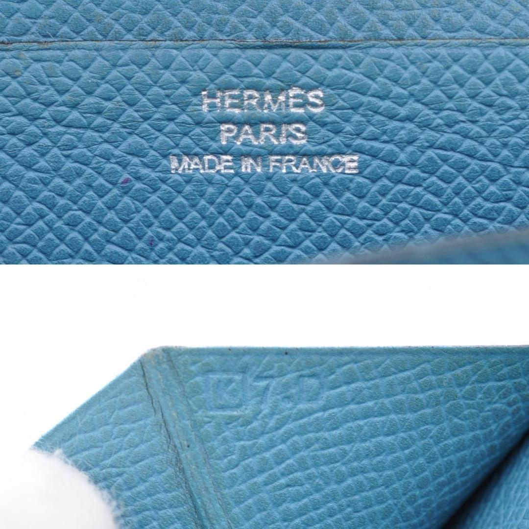 HERMES エルメス 【極美品】 ベアン ヴォーエプソン 長財布 □K刻印_画像7