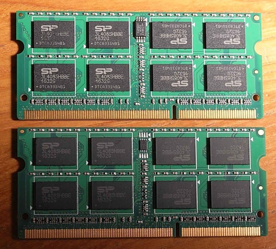 SILICON POWER 8GB SP008GLSTU160N02 DDR3L 1600（CL11）8GB 2個 で16GBの画像2