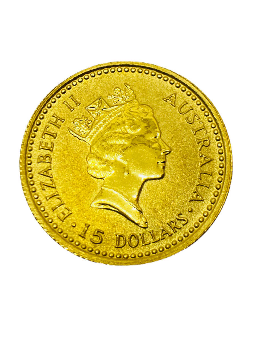 [ gold sudden rise middle ]* case attaching *K24 original gold Australia nageto gold coin kangaroo gold coin 1/10oz approximately 3.14g 1991 year Elizabeth 2.999.9 Gold Coin