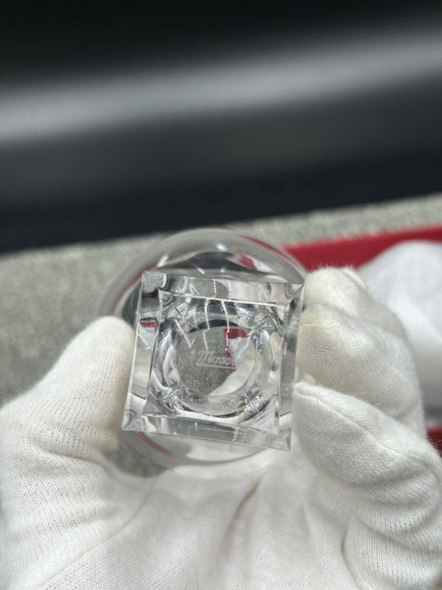 ４１ 未使用 チェコ Moser/モーゼル クリスタルガラス ハンドカット ショットグラスの画像6