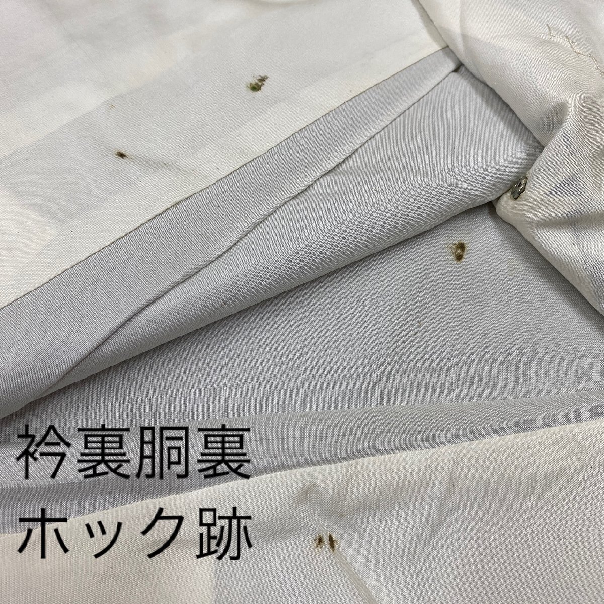 着物月花　麻の葉文様　本場大島紬　未使用品　正絹　伝統工芸品　ki1588_画像8