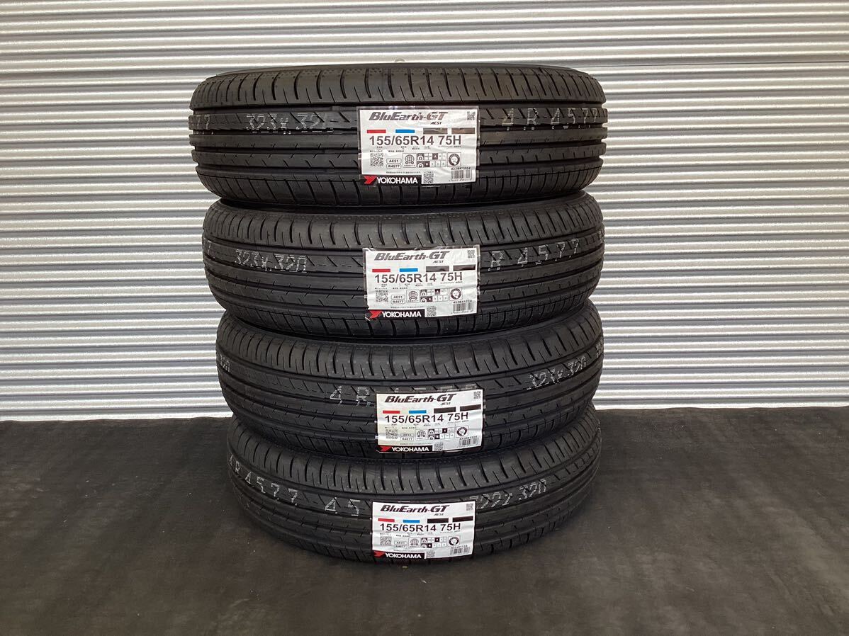 ■新品 YOKOHAMA BluEarth-GT AE51 [155/65R14] 2024年製 タイヤ4本セット■_画像1