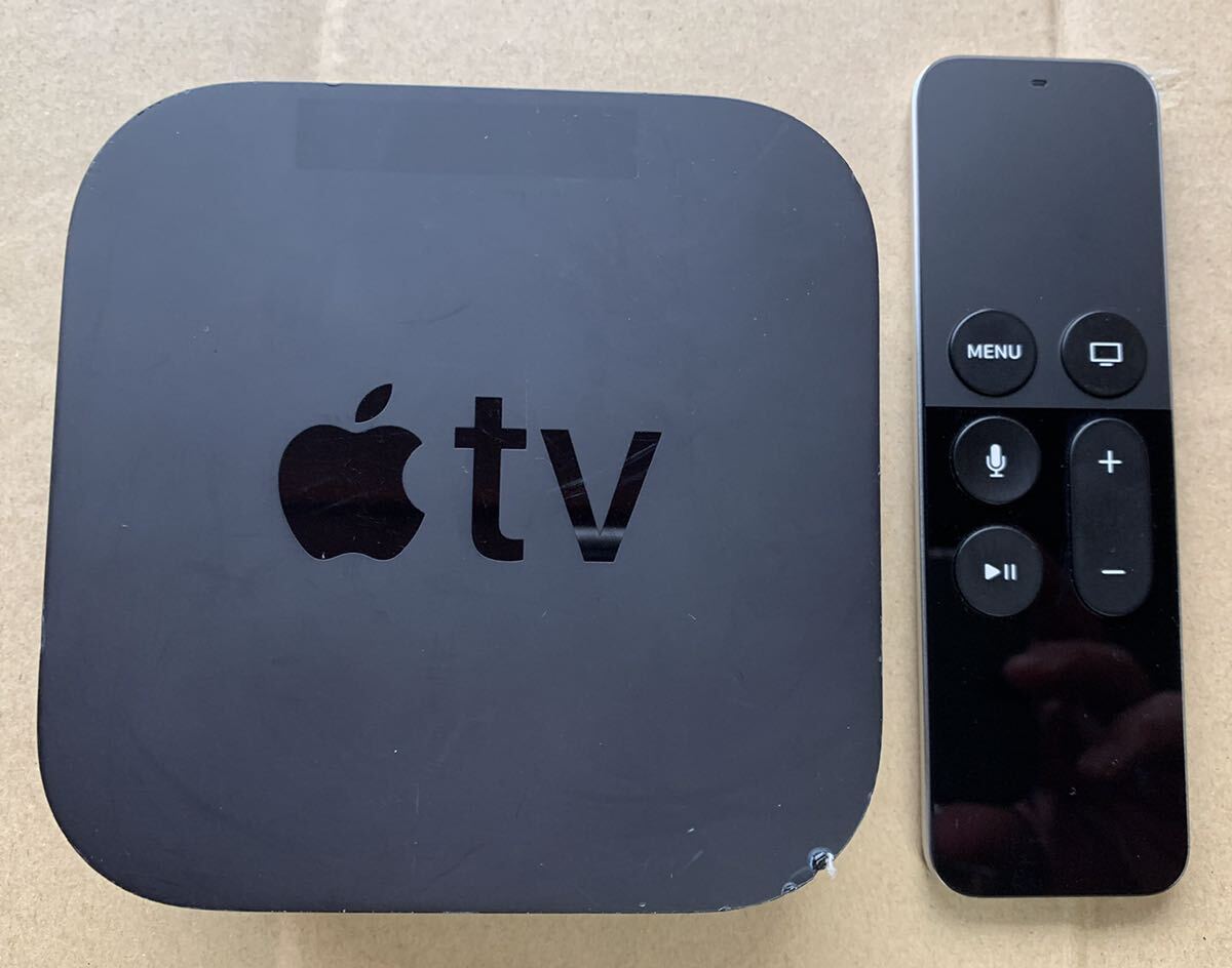 【動作確認済】Apple TV 第4世代 A1625 32GB リモコン/A1513付属_画像1