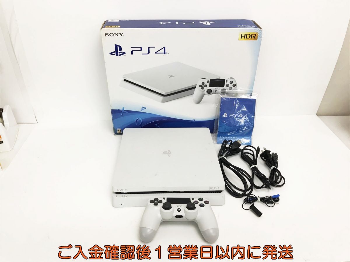 【1円】PS4 本体/箱 セット 1TB ホワイト SONY PlayStation4 CUH-2100B 初期化/動作確認済 L04-177yy/G4の画像1