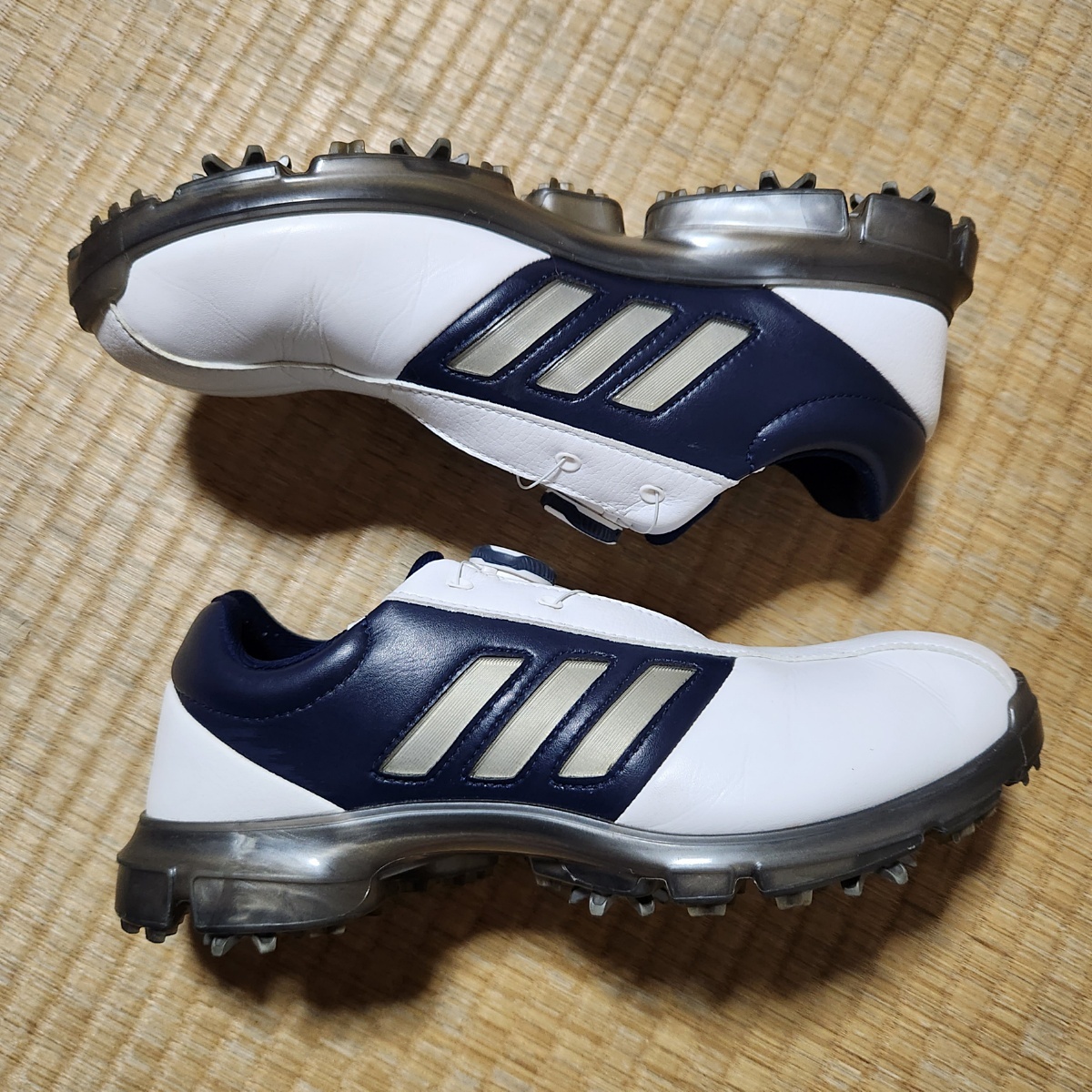 使用浅め ゴルフシューズ 25.5cm ADIDAS GOLF アディダスゴルフ F35397 アルファフレックス 80s24-1284_画像6