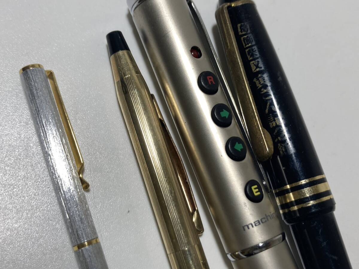 ★現状品★ 万年筆 ボールペン おまとめ PLATINUM/PARKER/CROSS/PILOT 他 ペン先 18K 18KWG 14K 筆記用具 筆記未確認の画像10