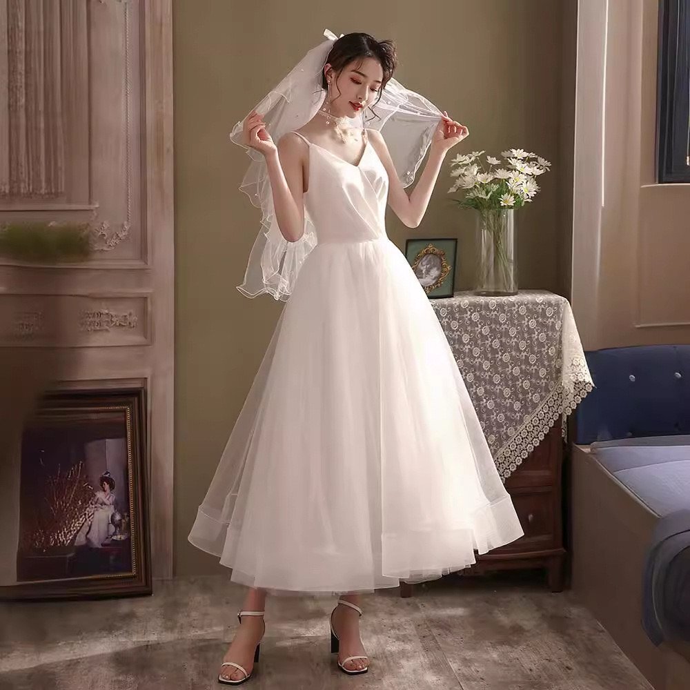 ウェディングドレス　結婚式 花嫁　二次会　ドレス　ブライダル L309 XS-3XL_画像1