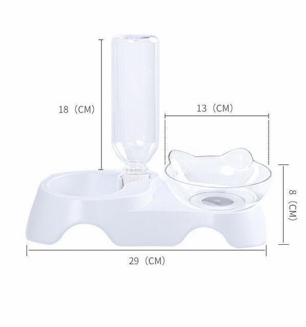  pet goods pet tableware automatic waterer feeder water minute .. dog cat small animals cat ear. dressing up pretty double water supply + transparent 