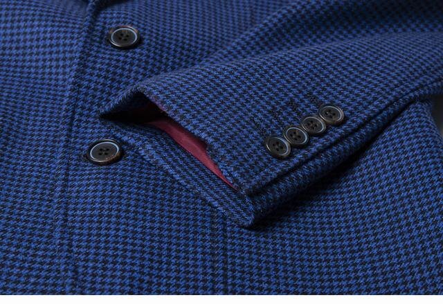 XZLG紺（52 L度）新品 完売■紳士 2釦wool メンズ ウール テーラードジャケット ライトグレー WOOL ブレザー_画像9