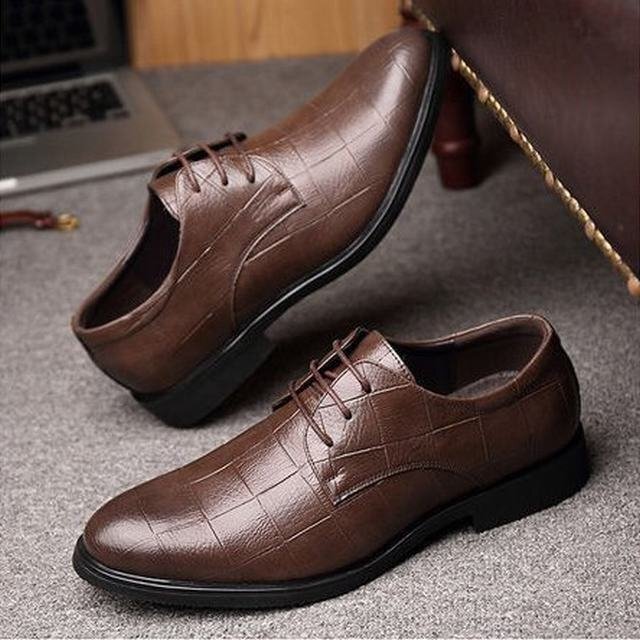ビジネスシューズ オックスフォードシューズ メンズシューズ フォーマル　 韓流 春秋　紳士靴　革靴　歩きやすい ブラウン 25cm_画像1