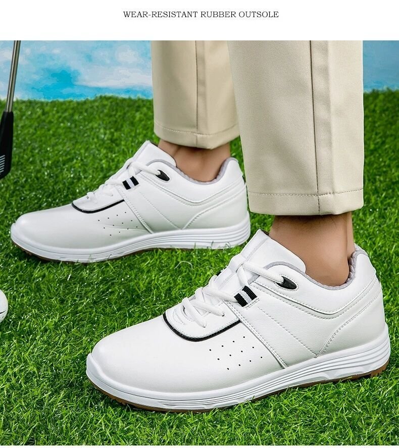 GRF-9088 white / 40 man and woman use ... slide enduring . water-repellent ventilation strong elasticity . men's golf shoes sport shoes sneakers Fit feeling 37-46 selection pin 