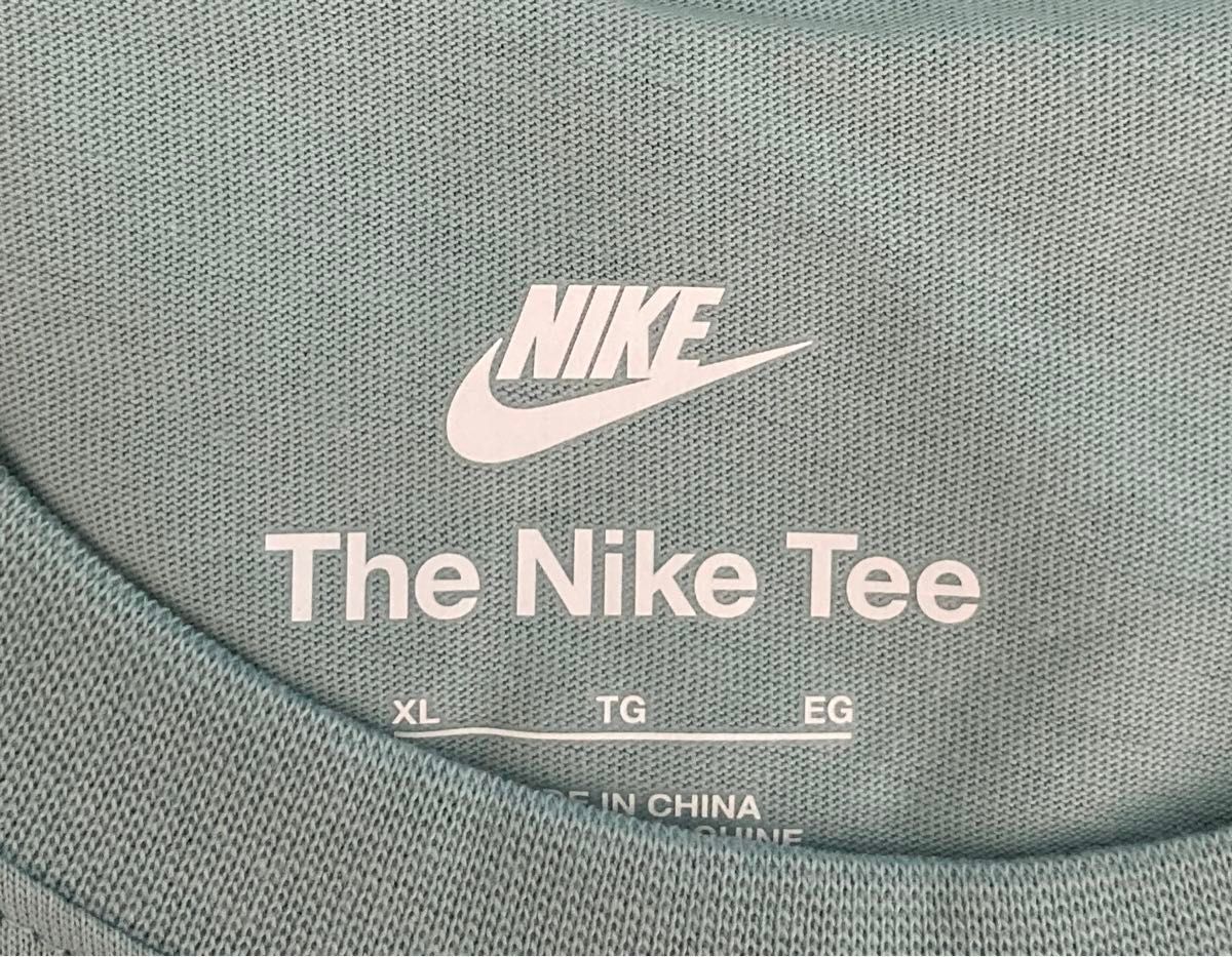 ナイキ Tシャツ XL ワンポイント  エメラルドグリーン メンズ 紳士 NIKE TEE MENS  【未使用タグ付】