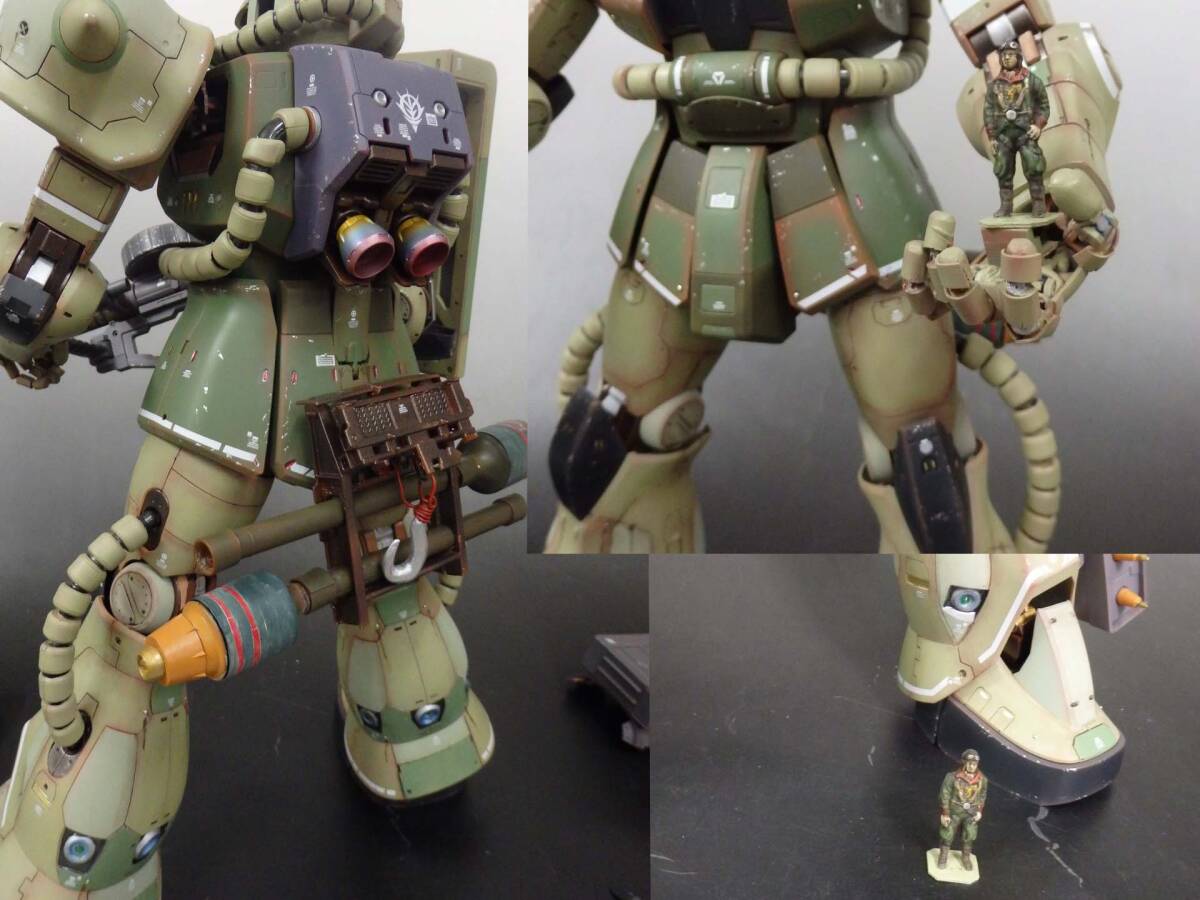 1/48 メガサイズ　ザク　塗装済　完成品　フルウェポン仕様_画像5