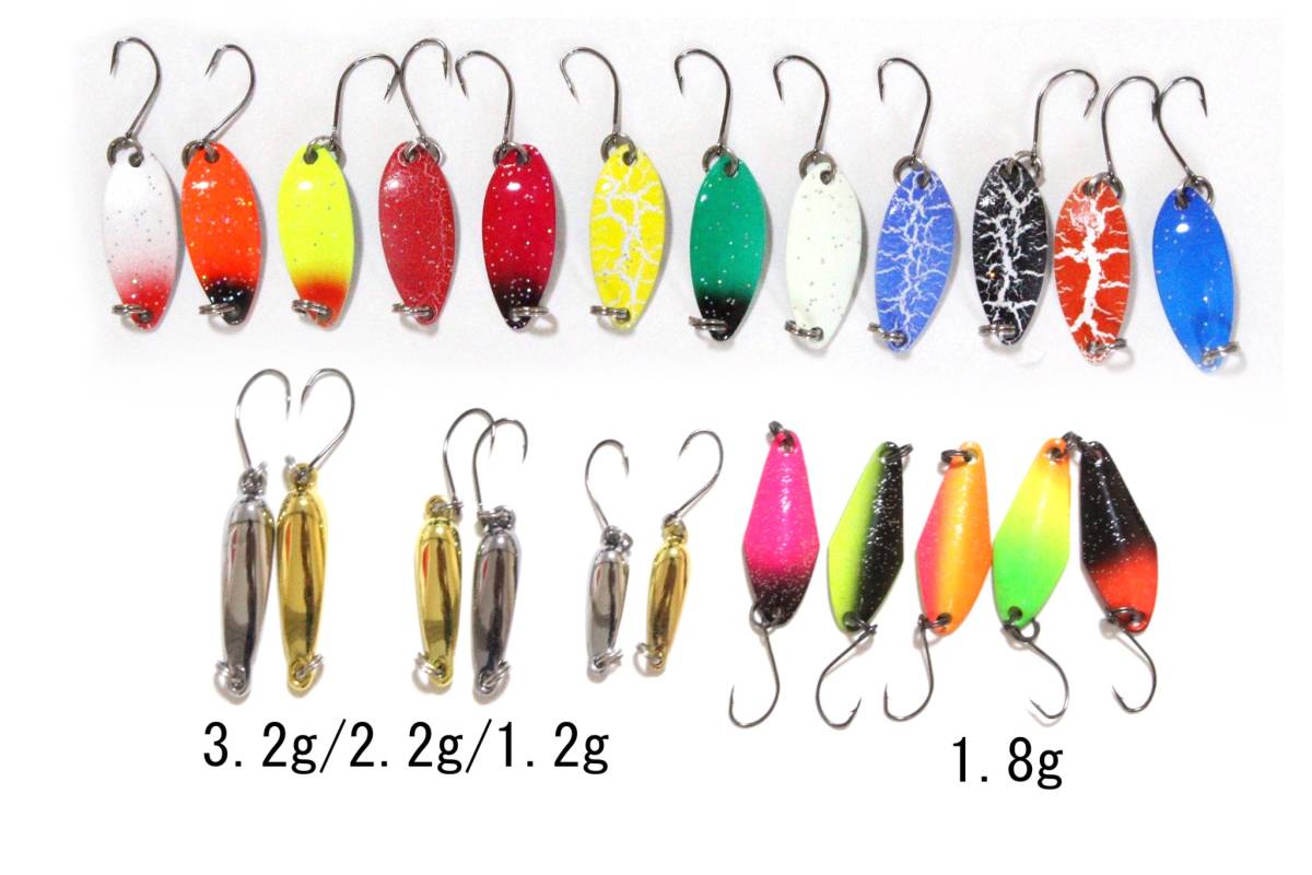 S5../ lake /. fishing for spoon spoon 23 pieces set 1.2g/2.2g/3.2g/3g/1.8g lure trout / Sakura . Smith forest MIU Mu 