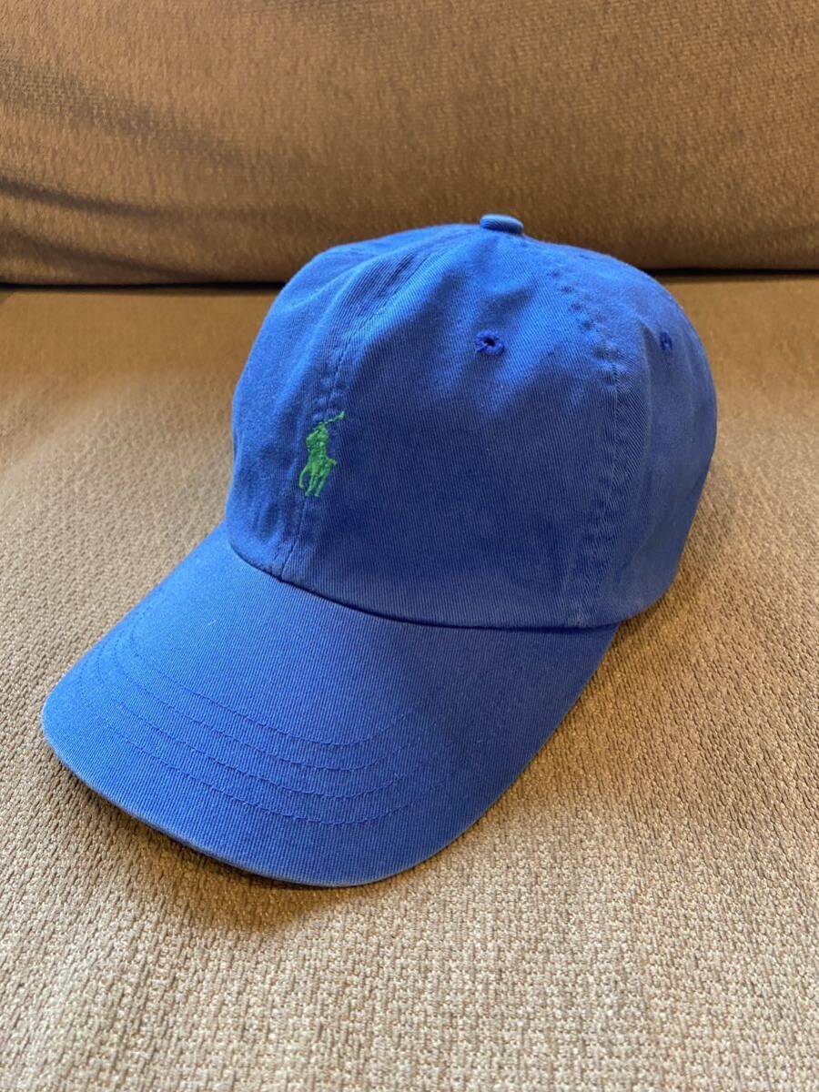 POLO Ralph Lauren ポロラルフローレン cap キャップ 帽子 Blue ブルー 青_画像2