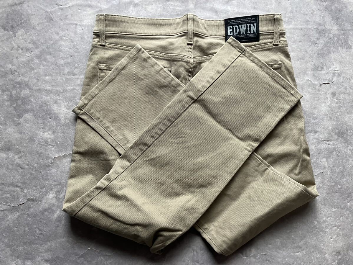  prompt decision W36 Edwin EDWIN F503 soft stretch beige khaki tea color made in Japan strut color jeans 5 pocket type 