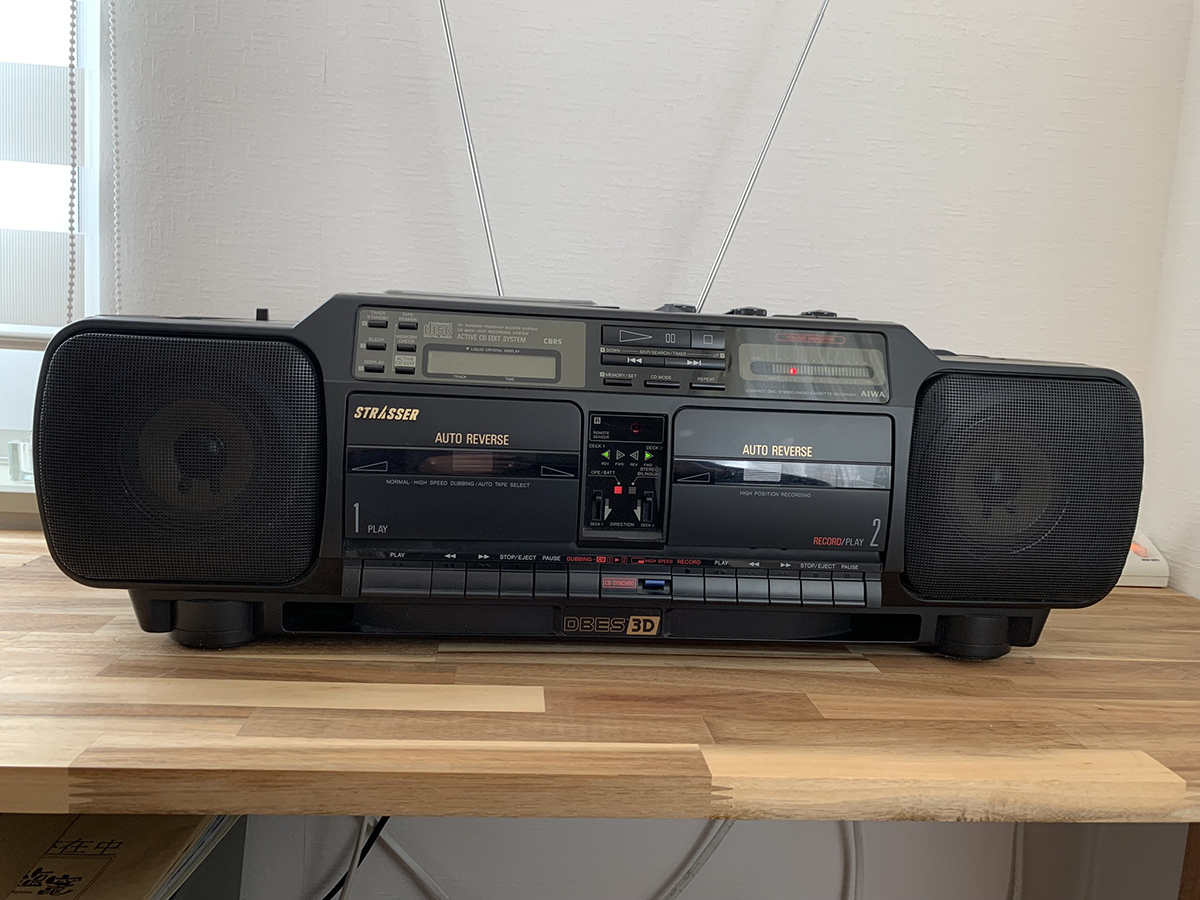 AIWA アイワ CDステレオラジオカセットレコーダー CDラジカセ CSD-XR70 【ジャンク品】の画像1