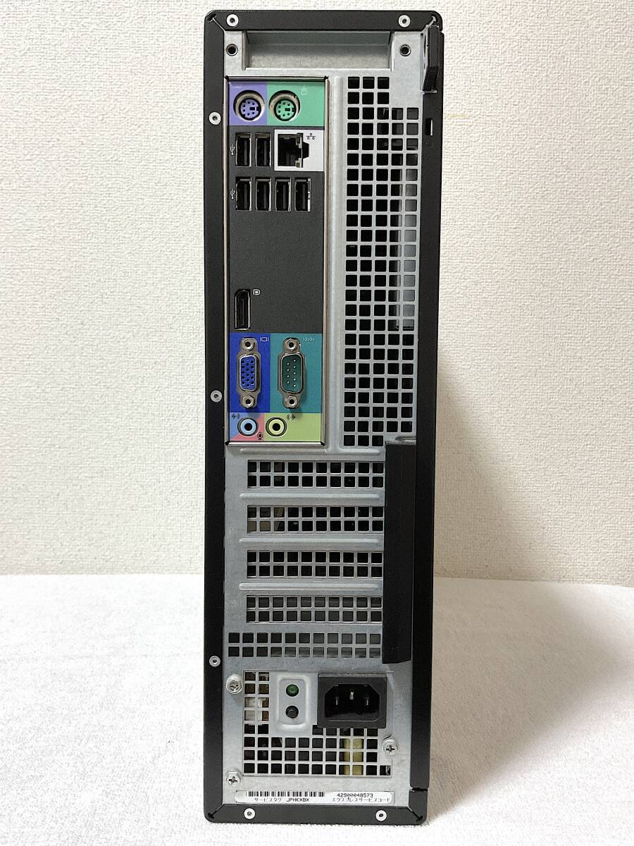 DELL OPTIPLEX 990 i7-2600 16GB BIOS確認済み 送料1230円～_背面端子類です