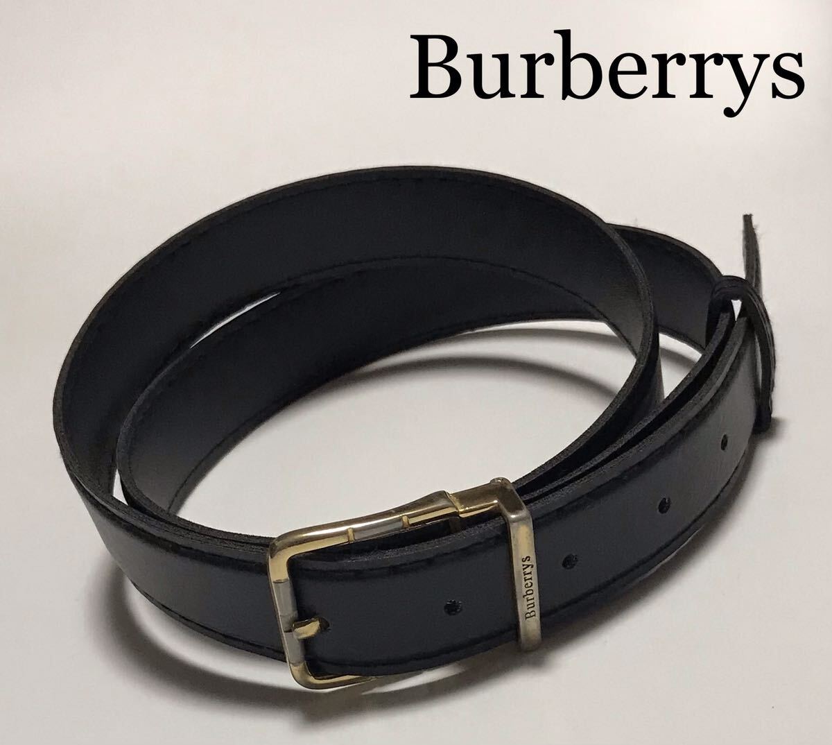 ◇◆1円◆◇ 本物 バーバリー Burberrys ベルト シルバー ゴールド 送料無料_画像1