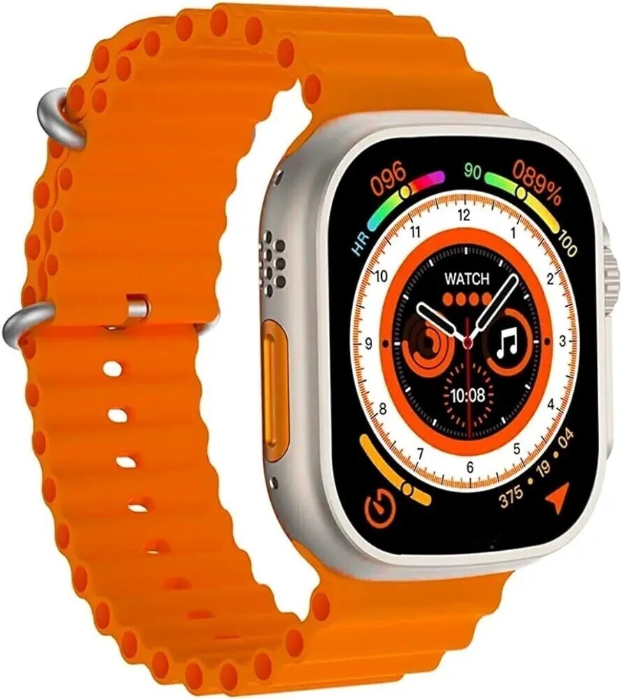 【新品】Apple Watch 互換品 2.09インチ 大画面 スマートウォッチ 音楽 スポーツ 多機能 日本語アプリ t900 ultra Silver_画像1