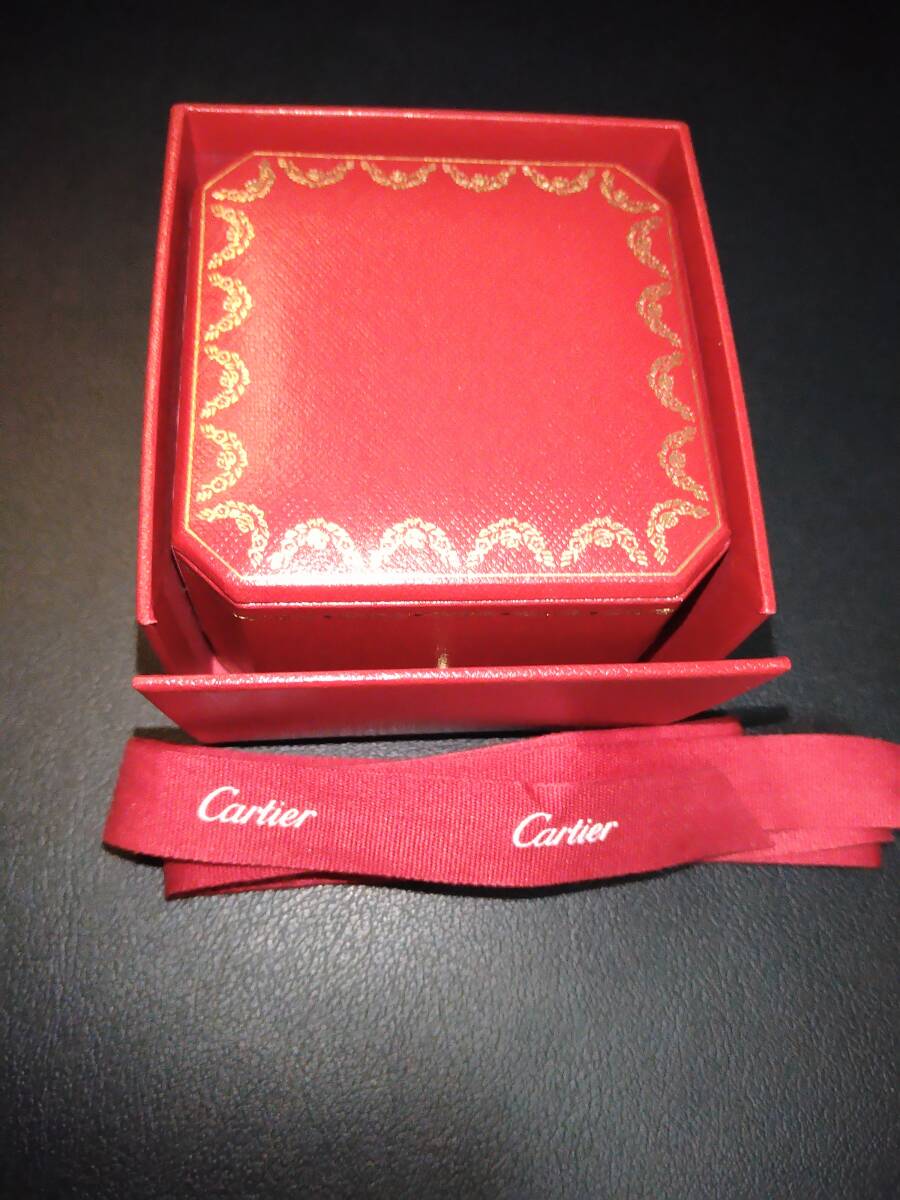 新品 未使用 Cartier カルティエ 純正BOX ジュエリーケース ジュエリーボックス ショッパー リボン 送料無料 即決価格 指輪 ギフトボックス_画像1