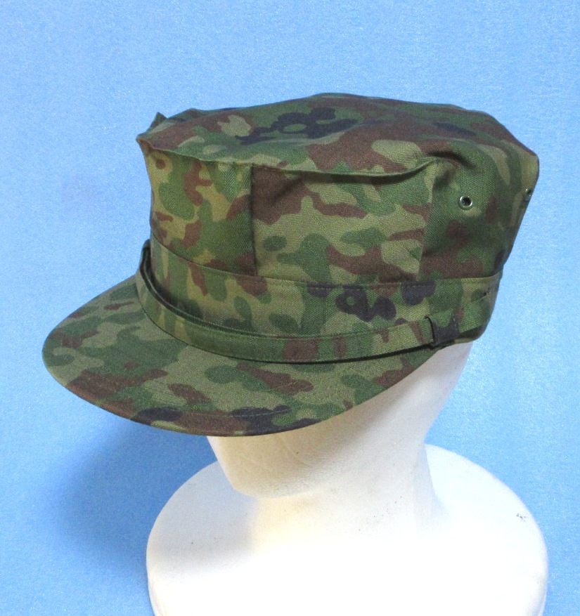 陸上自衛隊迷彩八角帽Ｍサイズメーカー試作品（５８ｃｍ、アゴヒモ付、Ｖ／Ｃリップストップ）_画像1
