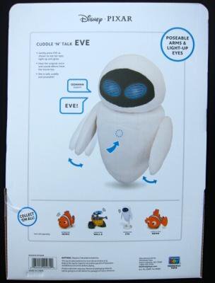 シンクウェイ ディズニー ピクサー ウォーリー イヴ ぬいぐるみ フィギュア THINK WAY WALL-E WALL・E CUDDLE 'N' TALK EVE_画像2