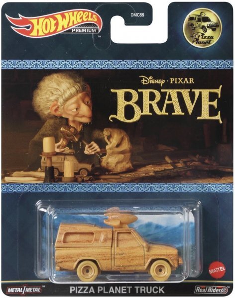 マテル ホットウィール ディズニー ピクサー メリダとおそろしの森 ピザプラネット トラック ミニカー MATTEL PIXAR Brave トイストーリー_画像1