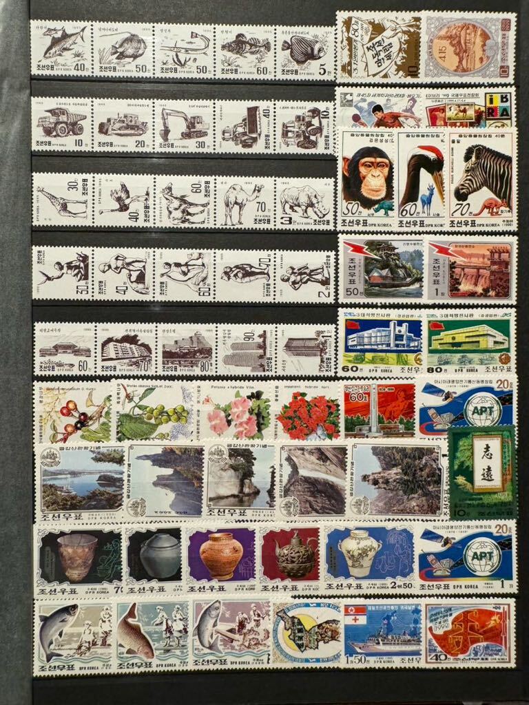 【北朝鮮未使用特集!】 北朝鮮切手コレクション分割販売19 大量ページ売 すべて未使用美麗 良質ロット_画像1