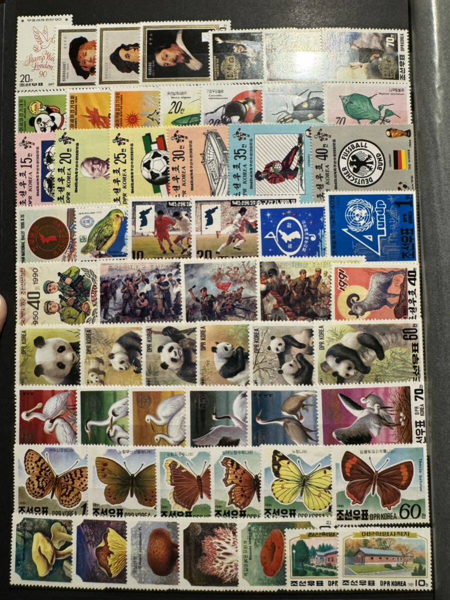 【北朝鮮未使用特集!】 北朝鮮切手コレクション分割販売8 大量ページ売 すべて未使用美麗 良質ロット_画像1
