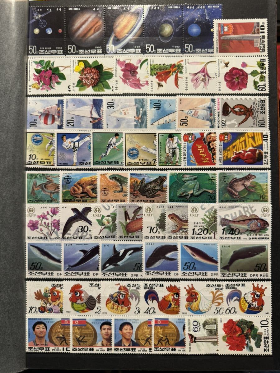 【北朝鮮未使用特集!】 北朝鮮切手コレクション分割販売11 大量ページ売 すべて未使用美麗 良質ロット_画像1