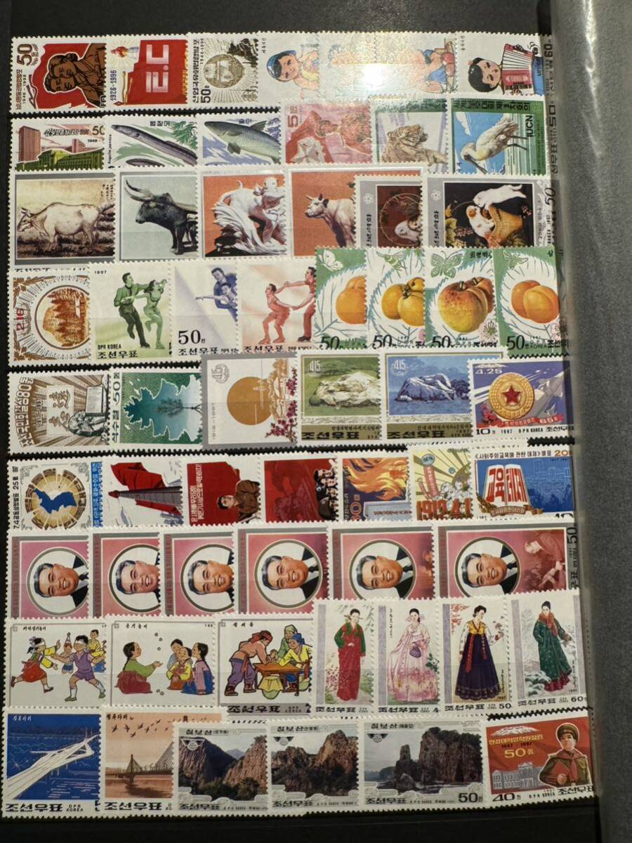 【北朝鮮未使用特集!】 北朝鮮切手コレクション分割販売16 大量ページ売 すべて未使用美麗 良質ロット_画像1