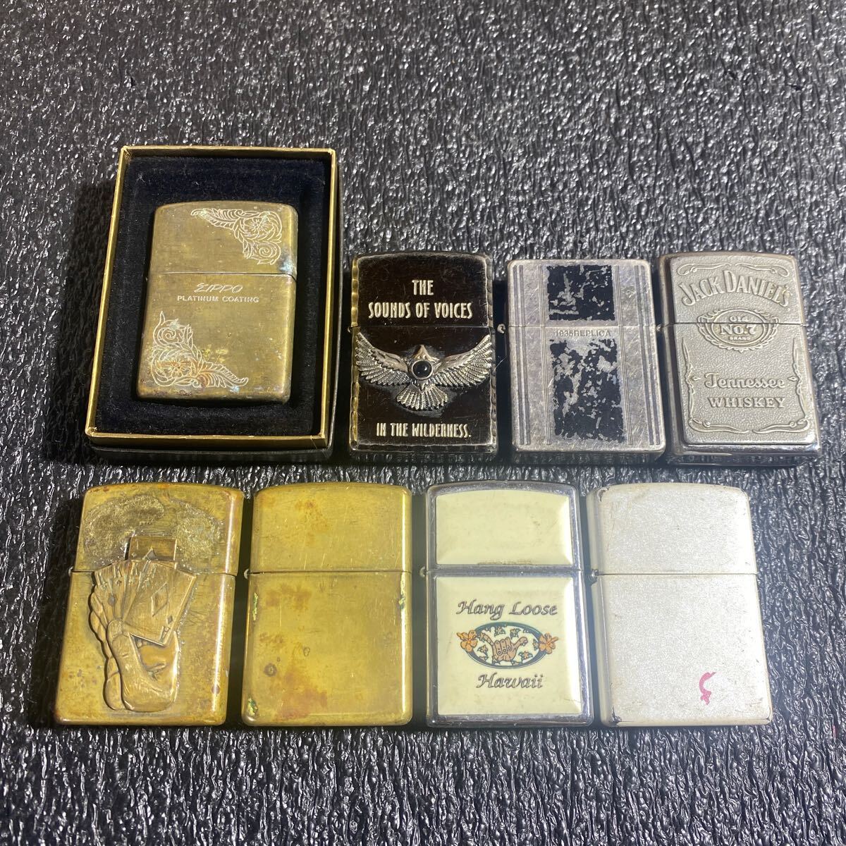 ZIPPO オイルライター Platinum/ The sounds of voices/ 1935 REPLICAレプリカなど8点まとめて _画像1