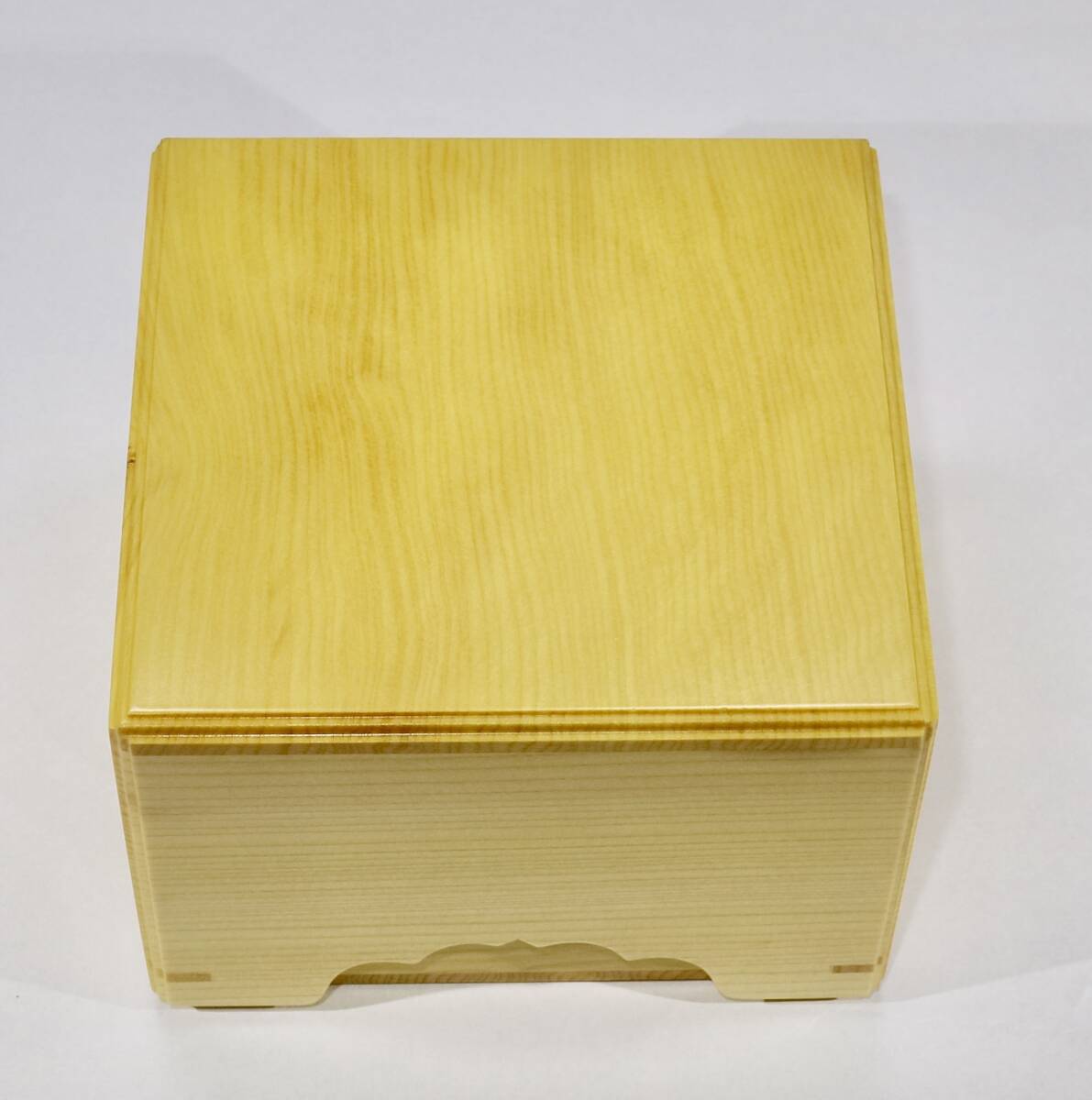 ^. tree book@. total ginkgo biloba chamfer shogi piece box new goods cosmetics box attaching unused 