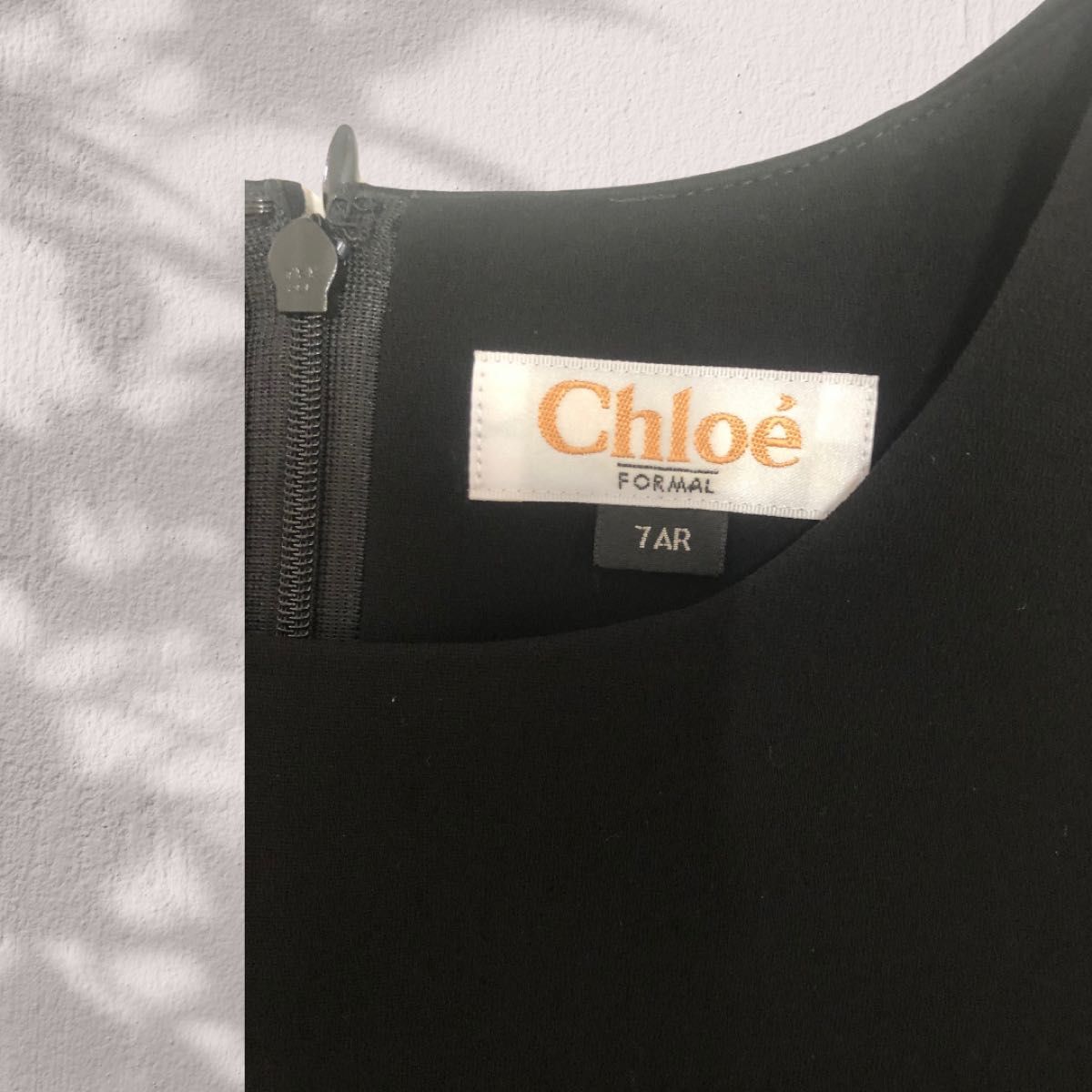 【美品】Chloe  高級クロエフォーマル　半袖シフォンドレス