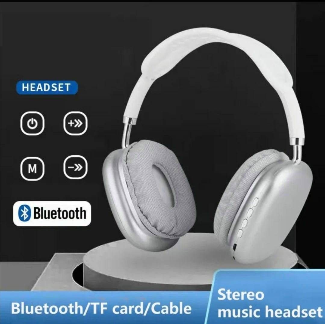 ヘッドフォン ワイヤレスヘッドホン Bluetooth ヘッドホン シルバー