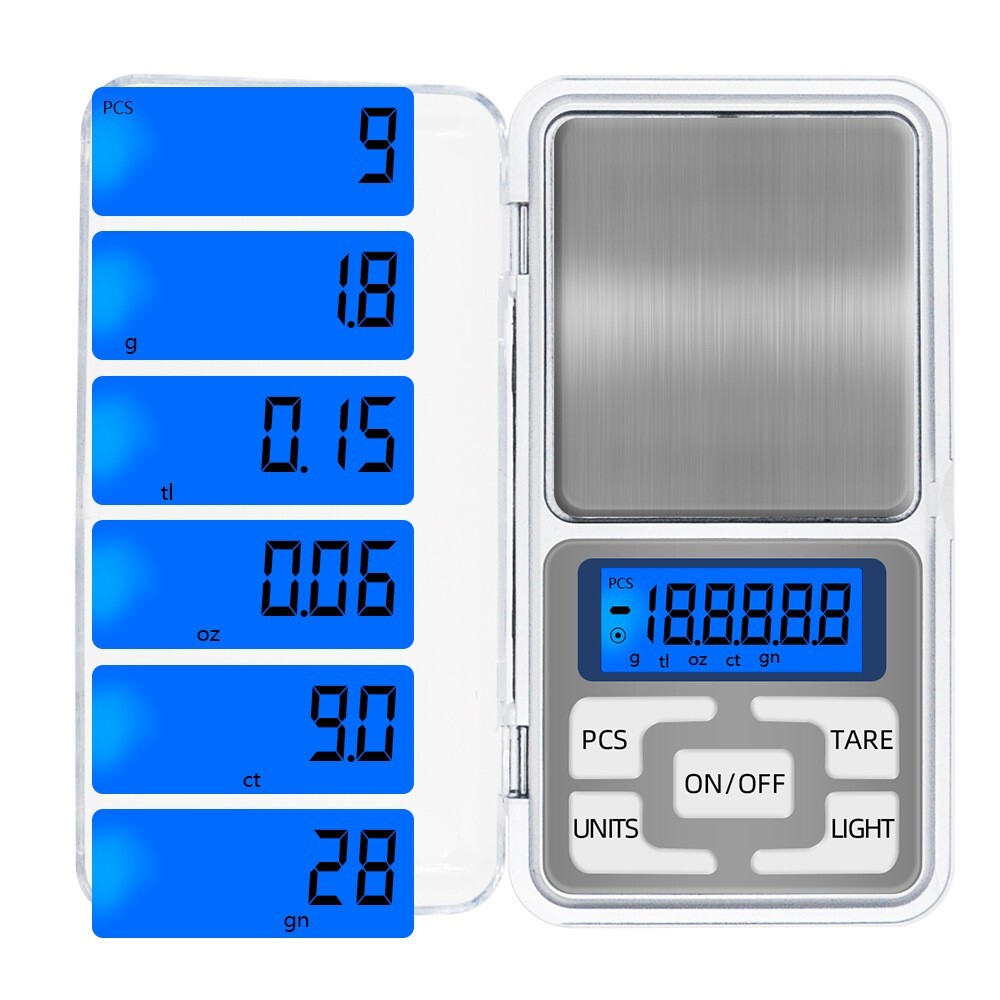 ポケットデジタルスケール 0.01g精密500g ミニ電子天秤携帯計量器